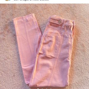 Pink Free People Jeans